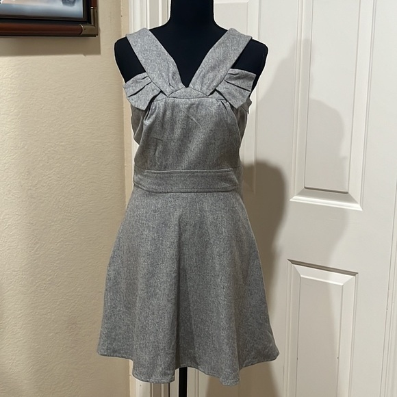 TO THE MAX GRAY WOOL BLEND MINI JUMPER DRESS SIZE 4 - Picture 3 of 9